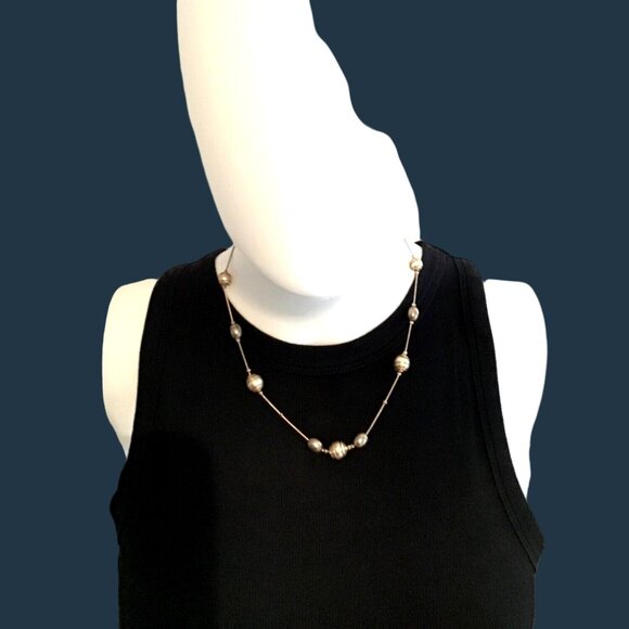 BEAUTIFUL WOMENS BROWN TONE NECKLACE - Picture 1 of 4